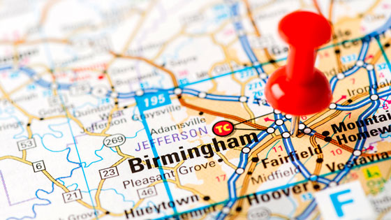 Birmingham AL Map